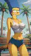simpsons marge and bart - A Night Full of Dangerous Promises - AI generated portrait image in 1080x1920 resolution by @anon