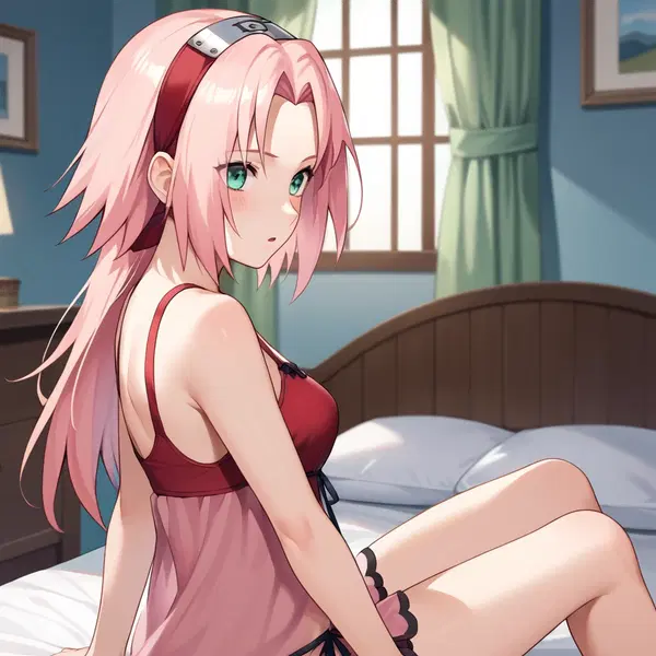 anime sex sakura - The Fire That Stayed Beneath My Skin - AI generated square image in 1080x1080 resolution by @anon