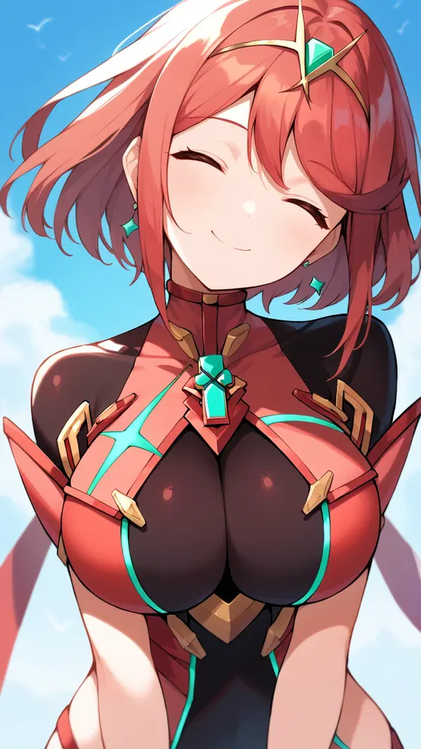 pyra and mythra sex - Burning for What Only the Dark Can Give - AI generated portrait image in 1080x1920 resolution by @anon