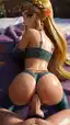goth zelda porn - The Flame That Took the Long Way Back - AI generated portrait image in 1080x1920 resolution by @anon
