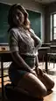 femdom ai porn - Heat That Rearranges Everything - AI generated portrait image in 1080x1920 resolution by @anon