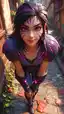 league of legends syndra hentai - The Fire That Made the Night Lean Closer - AI generated portrait image in 1080x1920 resolution by Anonymous Creator