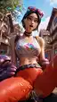 undercover skye fortnite porn - A Fall That Stayed After Midnight - AI generated portrait image in 1080x1920 resolution by @anon