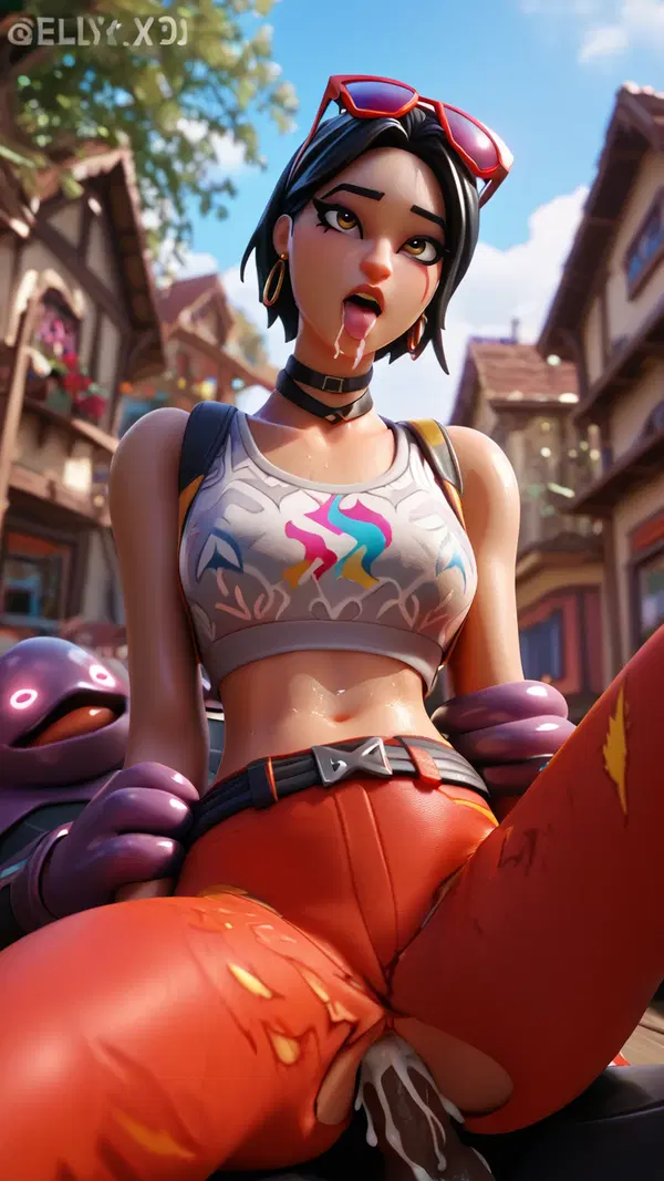 undercover skye fortnite porn - A Fall That Stayed After Midnight - AI generated portrait image in 1080x1920 resolution by @anon