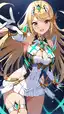 fanart pyra and mythra - The Pulse That Wrote Itself in Smoke - AI generated portrait image in 1080x1920 resolution by @anon