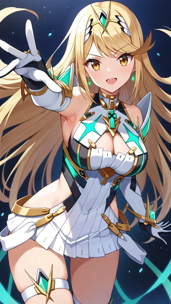 fanart pyra and mythra - The Pulse That Wrote Itself in Smoke - AI generated portrait image in 1080x1920 resolution by @anon
