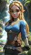 zelda hentai comics - Nights Too Hot to Survive - AI generated portrait image in 1080x1920 resolution by @anon