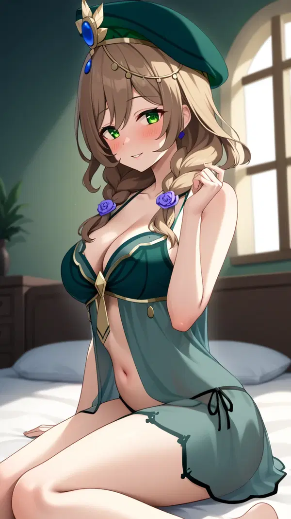 genshin impact porn vr - A Moonlight That Learned to Sound Like Fate - AI generated portrait image in 1080x1920 resolution by @anon