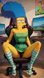 simpsons animated porn - A Surrender That Carried Too Much Heat - AI generated portrait image in 1080x1920 resolution by @anon