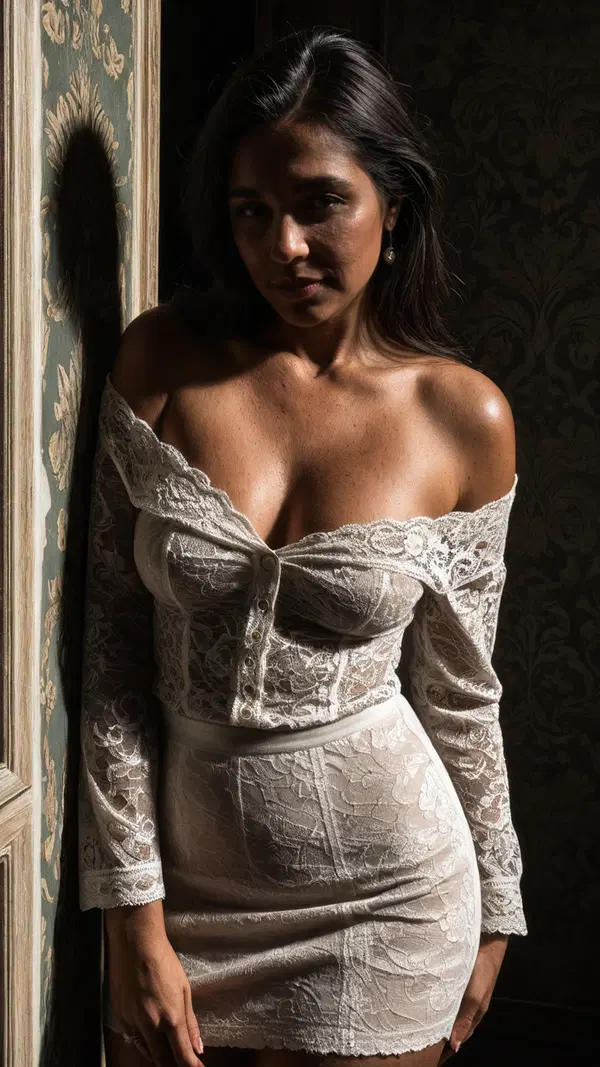chubby sex chat - The Temptation That Outran the Morning - AI generated portrait image in 1080x1920 resolution by @anon