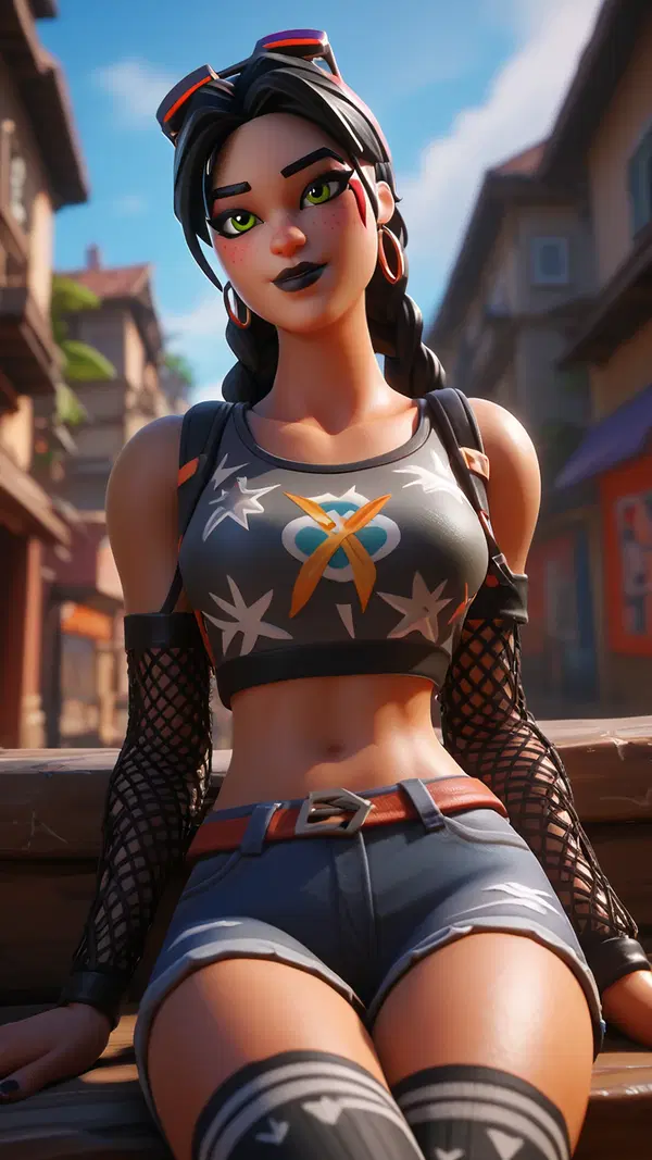 fortnite porn demi - The Afterglow That Made Silence Feel Loud - AI generated portrait image in 1080x1920 resolution by @anon