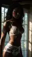 vintage ebony anal - The Surrender That Made the Night Lean Closer - AI generated portrait image in 1080x1920 resolution by @anon