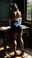 weight gain ai porn - Where Heat Learns to Wait - AI generated portrait image in 1080x1920 resolution by Anonymous Creator