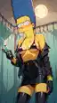 simpsons toon porn - Passion That Rules the Night - AI generated portrait image in 1080x1920 resolution by @anon