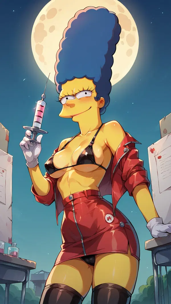 ai real life simpsons - The Night That Turned Into Weather - AI generated portrait image in 1080x1920 resolution by @anon