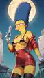 ai real life simpsons - The Night That Turned Into Weather - AI generated portrait image in 1080x1920 resolution by @anon