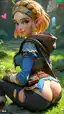 zelda 3d xxx - The Pull That Left a Mark - AI generated portrait image in 1080x1920 resolution by @anon