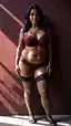 lesbian sex bbw - Lust That Wakes at Midnight - AI generated portrait image in 1080x1920 resolution by Anonymous Creator