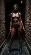 ebony creamy squirt - A Darkness That Cut Through Silence - AI generated portrait image in 1080x1920 resolution by @anon