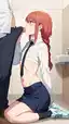 chainsaw man power cosplay nude - A Dangerous Kind of Pulse - AI generated portrait image in 1080x1920 resolution by @anon