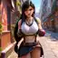 tifa lockhart strip searched - The Spell That Held the Door Open - AI generated square image in 1080x1080 resolution by @anon