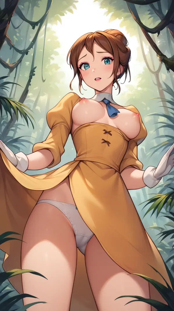jane porter ai porn - Heat That Speaks the Language of the Body - AI generated portrait image in 1080x1920 resolution by Anonymous Creator