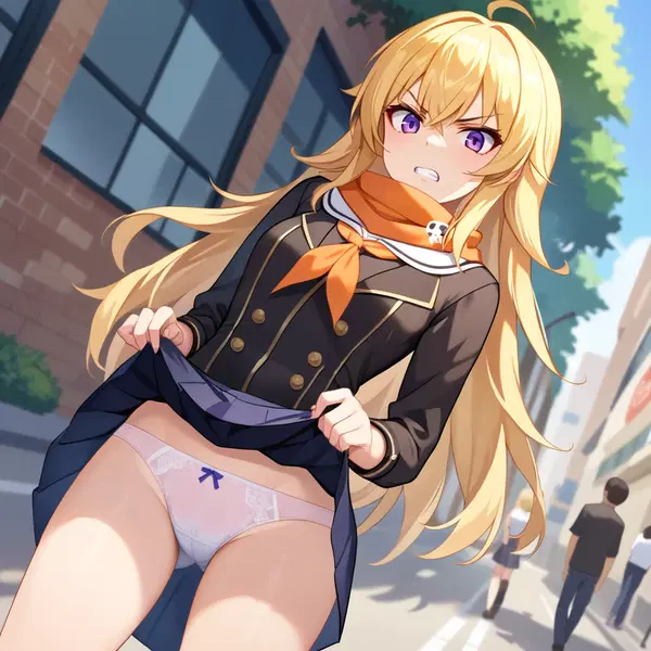 yang xiao long figure - A Fire That Kept Coming Back - AI generated square image in 1080x1080 resolution by @anon