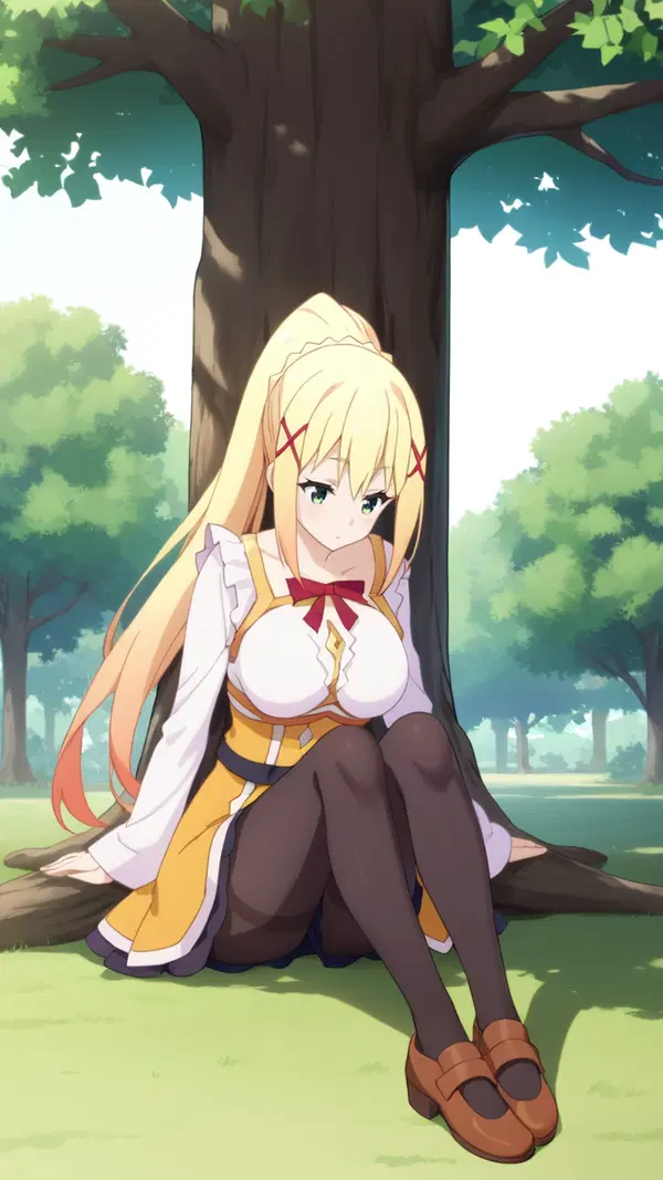 maplestar konosuba darkness - The Memory That Made Hunger Look Holy - AI generated portrait image in 1080x1920 resolution by @anon