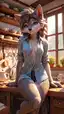 Furry Porn - The Spark That Made Its Own Rules - AI generated portrait image in 1080x1920 resolution by @anon