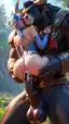 animated naked girl - The Tension That Turned the Key - AI generated portrait image in 1080x1920 resolution by @anon