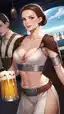 star wars characters padme - A Pressure That Stayed After Midnight - AI generated portrait image in 1080x1920 resolution by @anon