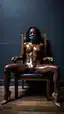pregnant ebony pussy - A Midnight Built From Danger - AI generated portrait image in 1080x1920 resolution by @anon