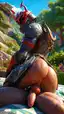 rustler fortnite porn - The Beautiful Trouble of Surrender - AI generated portrait image in 1080x1920 resolution by @anon