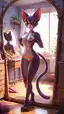 realistic furry ai - A Fall That Changed Shape in the Dark - AI generated portrait image in 1080x1920 resolution by @anon