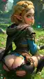 Zelda xxx - Desire Dressed in Darkness - AI generated portrait image in 1080x1920 resolution by @anon