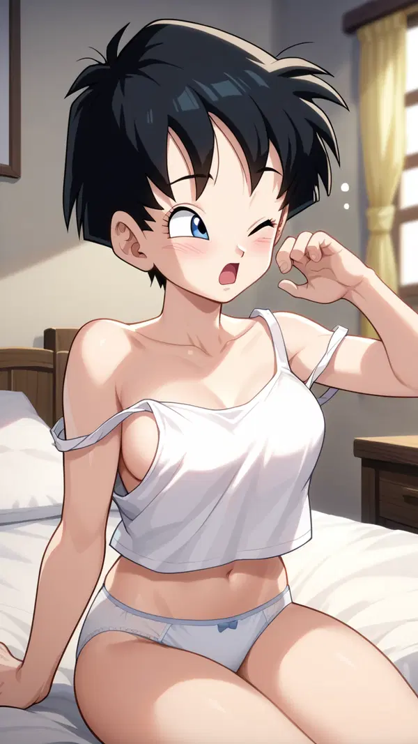 dragon ball z porn comic - The Static That Pulled Me Under - AI generated portrait image in 1080x1920 resolution by @anon