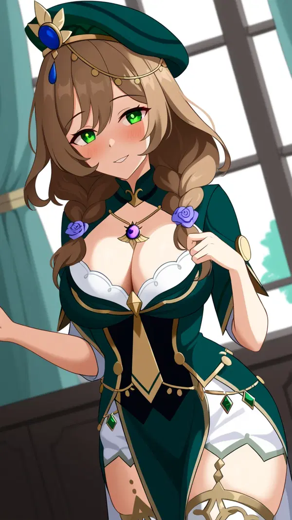 sex genshin impact 3d - A Promise That Could Not Bury - AI generated portrait image in 1080x1920 resolution by Anonymous Creator