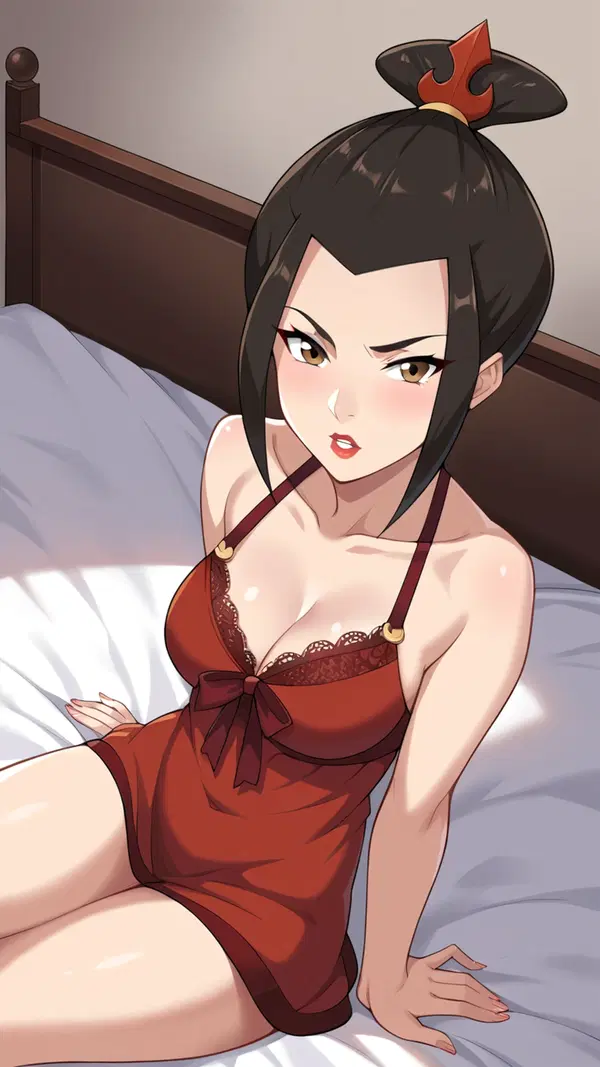 toph avatar naked - The Velvet That Held the Door Open - AI generated portrait image in 1080x1920 resolution by Anonymous Creator