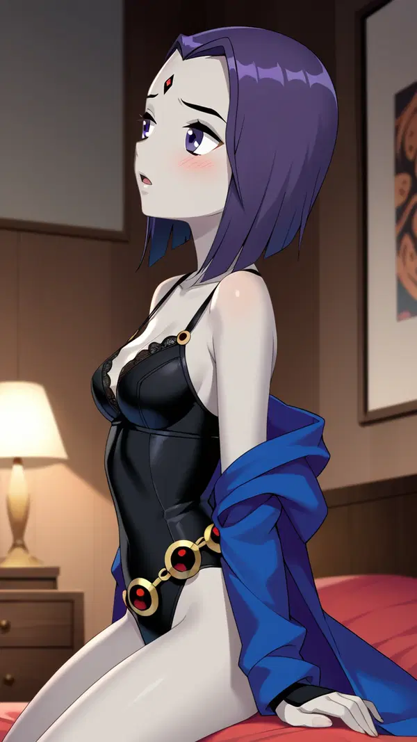 raven lesbian porn - A Devotion That Broke the Quiet - AI generated portrait image in 1080x1920 resolution by @anon