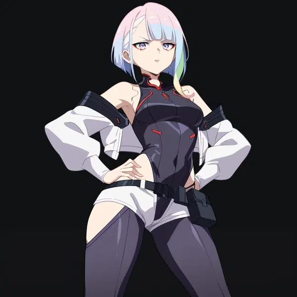 cyberpunk edgerunners r34 - The Want That Gave the Night Its Shape - AI generated square image in 1080x1080 resolution by @anon