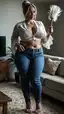 curvy claire nude - Fire That Consumes the Night - AI generated portrait image in 1080x1920 resolution by Anonymous Creator