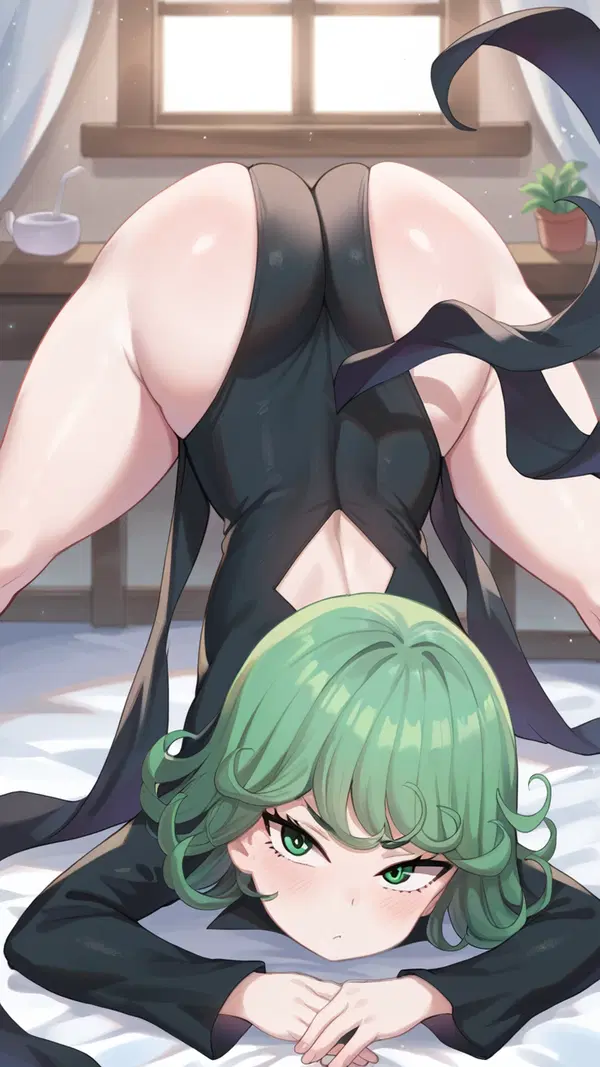 tatsumaki deepthroat - A Moonlight That Came Without Mercy - AI generated portrait image in 1080x1920 resolution by Anonymous Creator