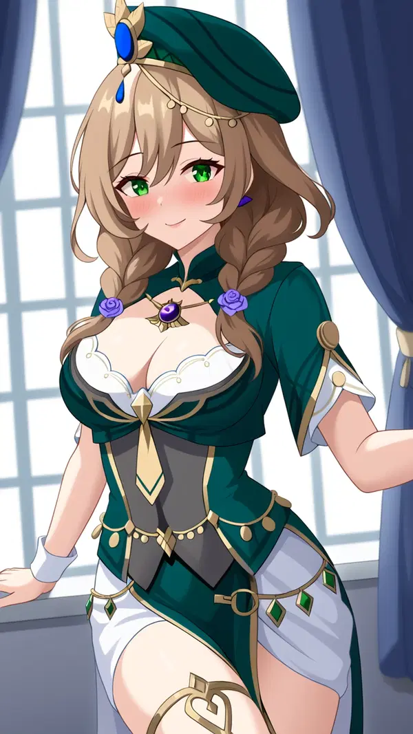 genshin impact cosplay r34 - The Kind of Want That Never Quits - AI generated portrait image in 1080x1920 resolution by Anonymous Creator