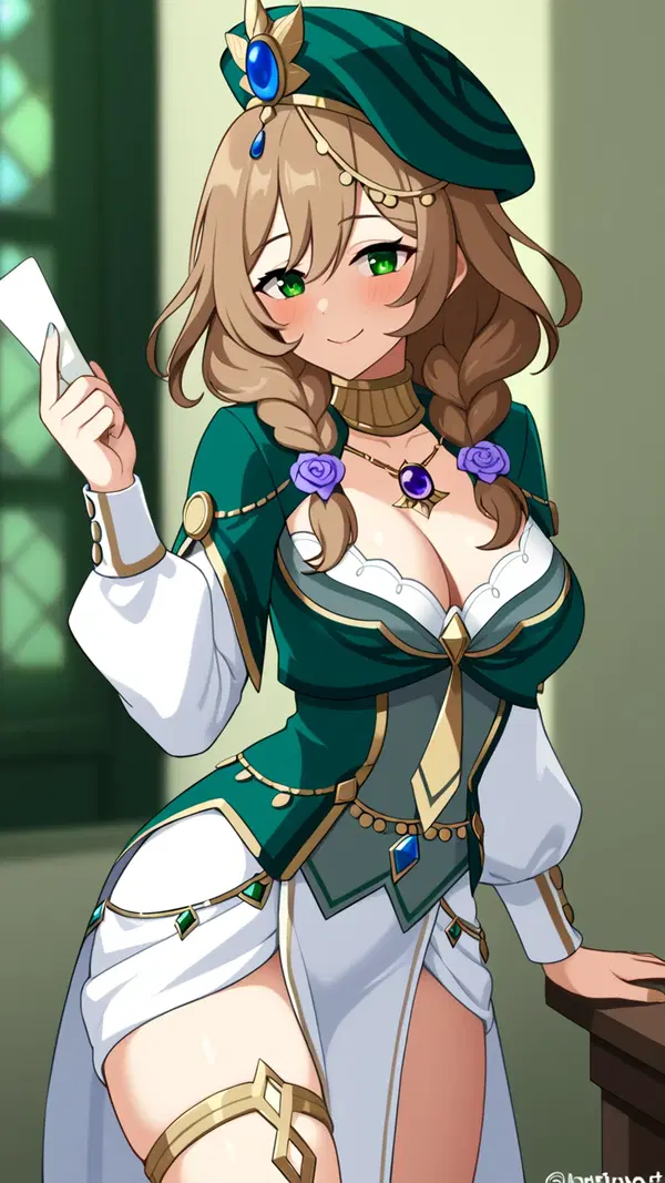 genshin impact sex girl - A Promise Made of Ache - AI generated portrait image in 1080x1920 resolution by Anonymous Creator