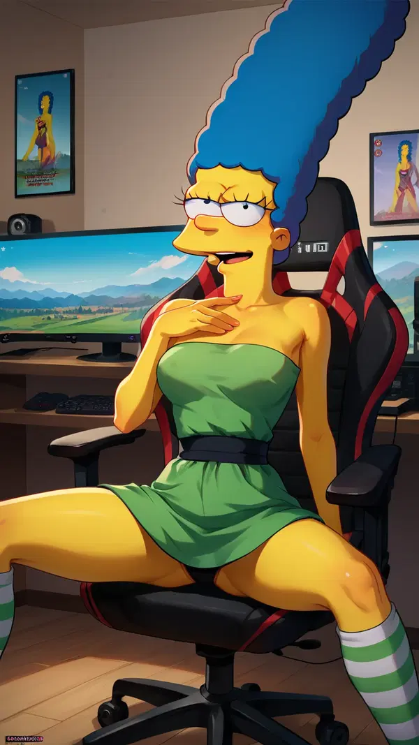 the simpsons hentai gifs - A Flame That Waited Behind My Eyes - AI generated portrait image in 1080x1920 resolution by @anon