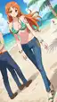 nami one piece boobs - A Trace That Stayed Where It Should Not - AI generated portrait image in 1080x1920 resolution by Anonymous Creator