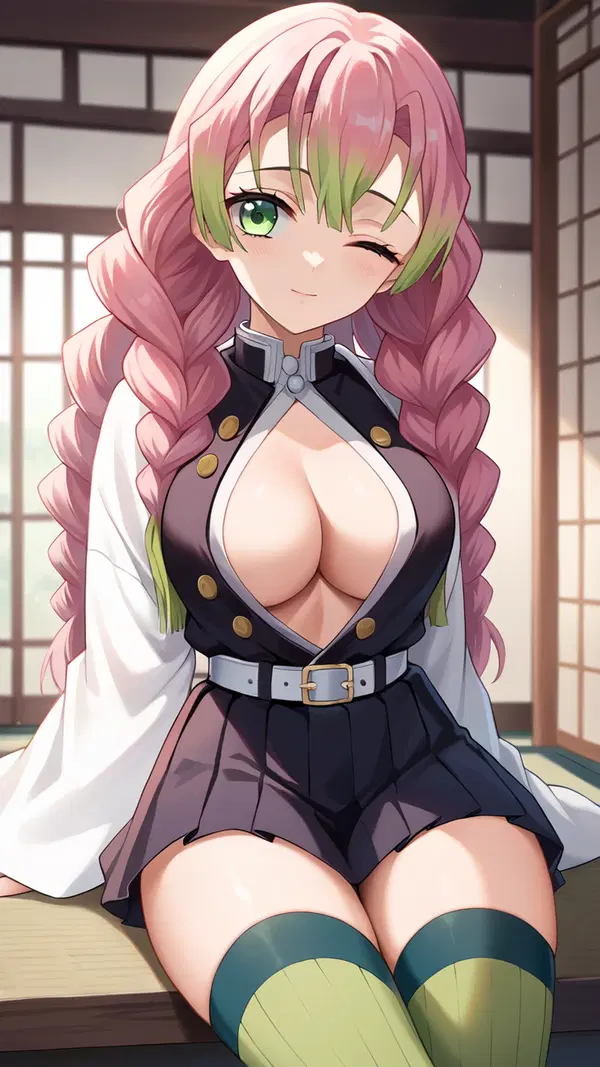 porn anime demon slayer - The Edge That Stayed Beneath My Skin - AI generated portrait image in 1080x1920 resolution by @anon