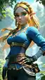 Zelda hentai - The Shadow That Came Without Mercy - AI generated portrait image in 1080x1920 resolution by @anon