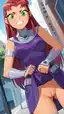 starfire nude - A Memory Burning Like Spell - AI generated portrait image in 1080x1920 resolution by @anon