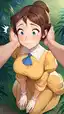 cartoon tarzan sex - The Static That Turned the Key - AI generated portrait image in 1080x1920 resolution by @anon